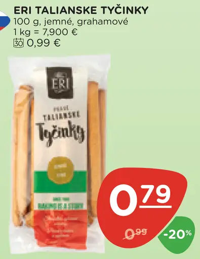 Eri Talianske Tyčinky jemné, grahamové