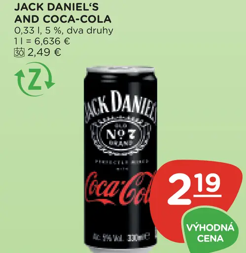 Jack Daniel's and Coca-Cola