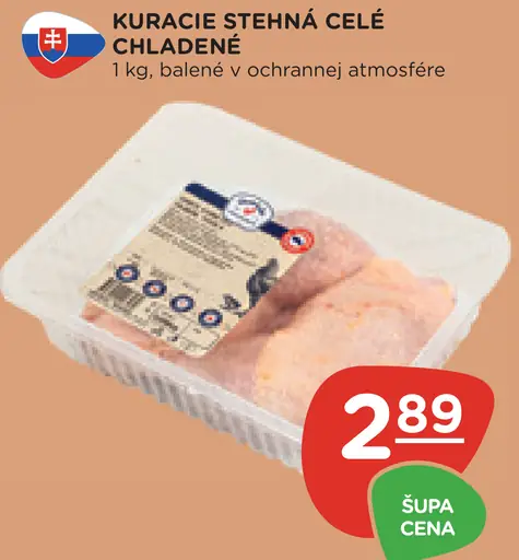 Kuracie stehná celé chladené