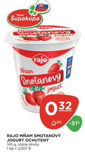 Rajo Mňam Smetanový Jogurt