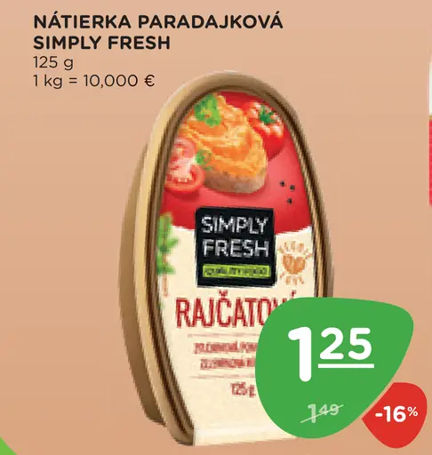 Simply Fresh Nátierka paradajková