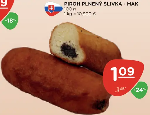 Piroh plnený slivka-mak