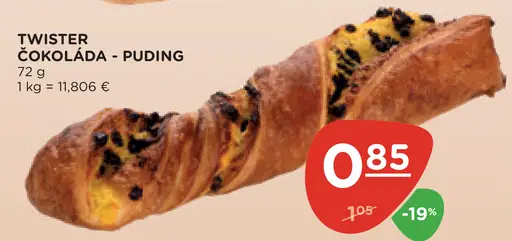 Twister čokoláda - puding