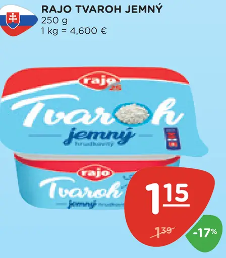 Rajo Tvaroh jemný