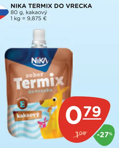 Nika Termix kakaový tvarohový dezert