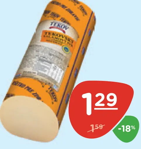 Tekov tekovský salámový syr údený alebo neúdený