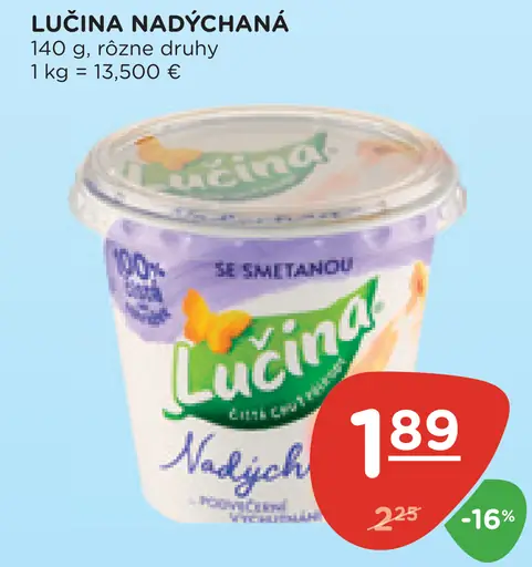 Lučina nadýchaná, rôzne druhy