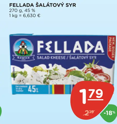 Fellada šalátový syr