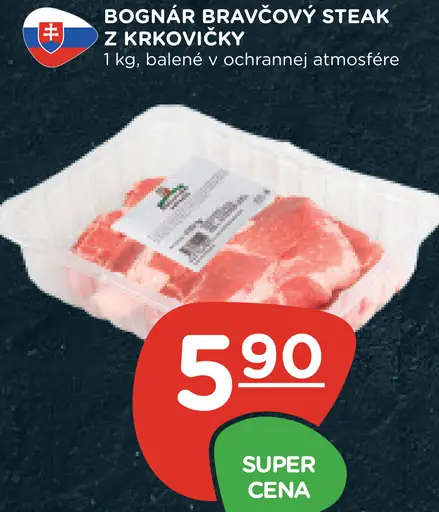 Bognár bravčový steak z krkovičky