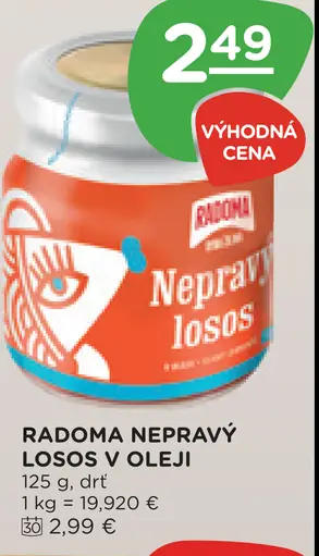 Radoma nepravy losos v oleji