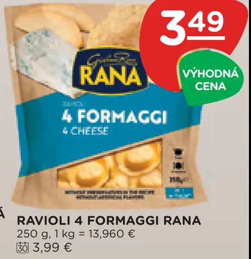 Rana ravioli 4 formaggi
