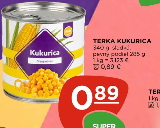 Terka kukurica sladká