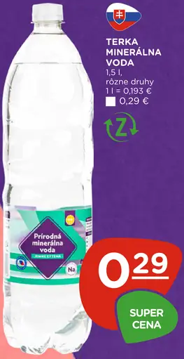 Terka minerálna voda prírodná