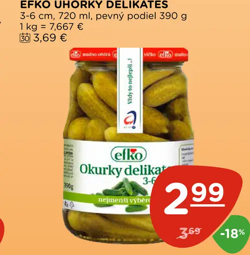 Efko uhorky delikates