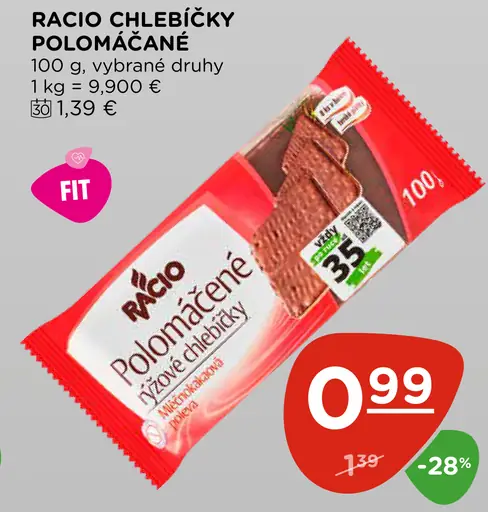Racio chlebíčky polomáčané jogurtové