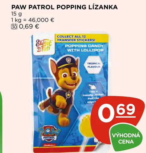 Paw Patrol Popping lízanka