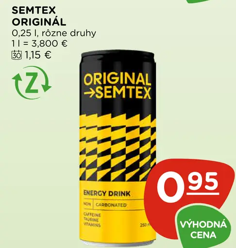 Original Semtex Energetický nápoj plechovka