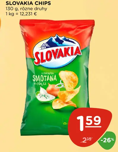 Slovakia Chips S príchuťou smotana a cibuľa