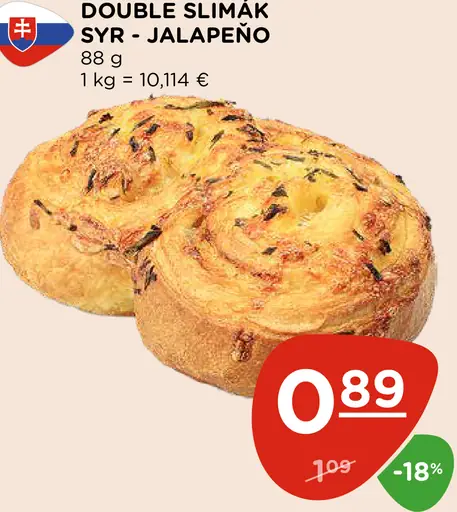 Dvojitý slimák syr – jalapeño