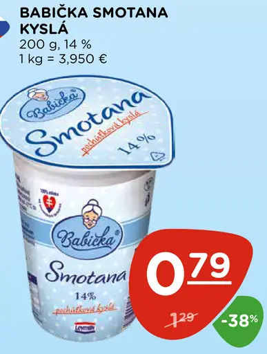 Babička Smotana kyslá