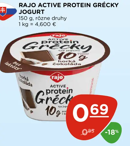 Rajo Active Protein Grécky jogurt