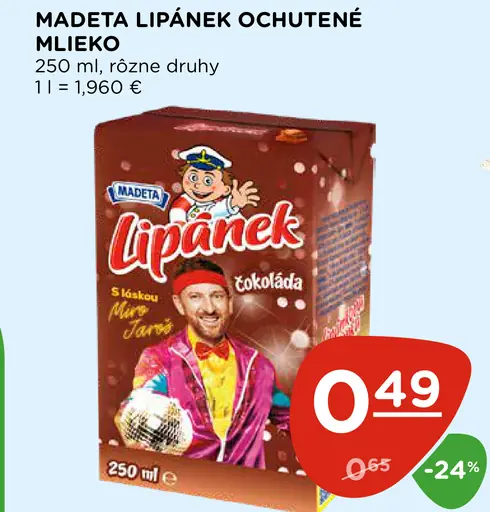Madeta Lipánek trvanlivé mlieko ochutené