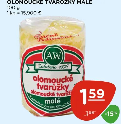 A. W. Olomoucké tvarôžky malé