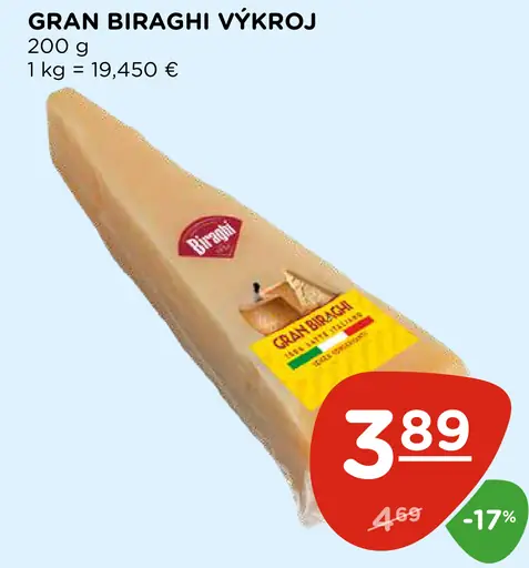 Gran Biraghi výkroj