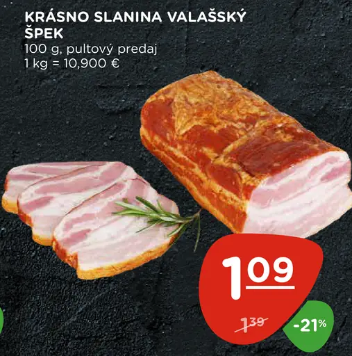Krásno slanina valašský špek