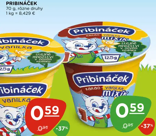 Pribináček Mixík kakao-vanilka