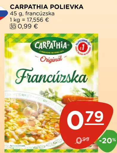 Carpathia francúzska polievka