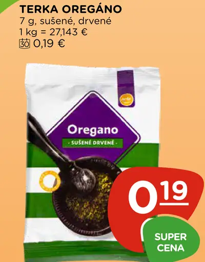 Terka oregano sušené drvené