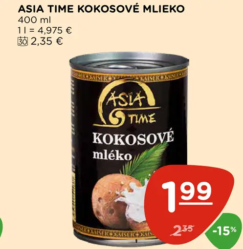 Asia Time kokosové mlieko