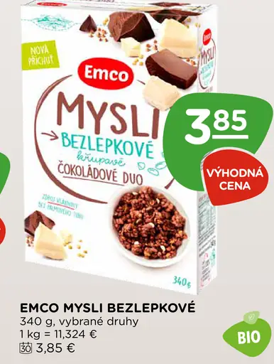 Emco Mysli bezlepkové čokoládové duo