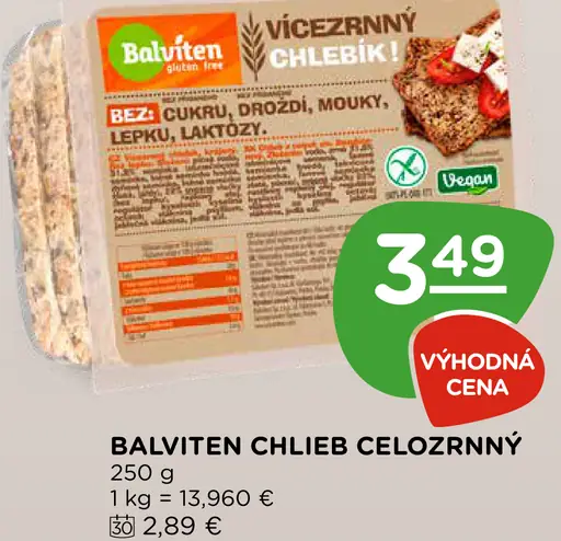 Balviten Chlieb celozrnný
