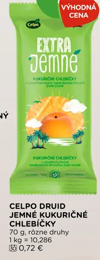 Celpo Druid jemné kukuričné chlebíčky