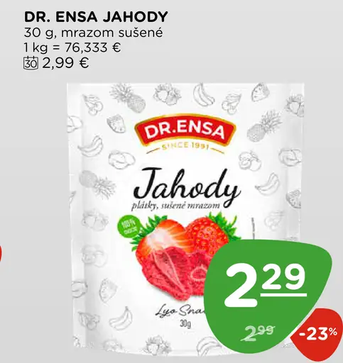 Dr. Ensa jahody sušené mrazom