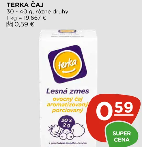 Terka lesná zmes ovocný aromatizovaný čaj