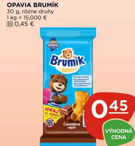 Opavia Brumík, rôzne druhy