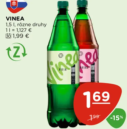 Vinea rôzne druhy