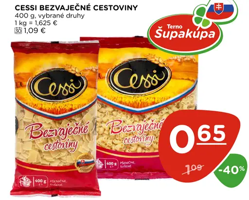 Cessi bezvaječné cestoviny