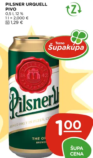 Pilsner Urquell plechovka