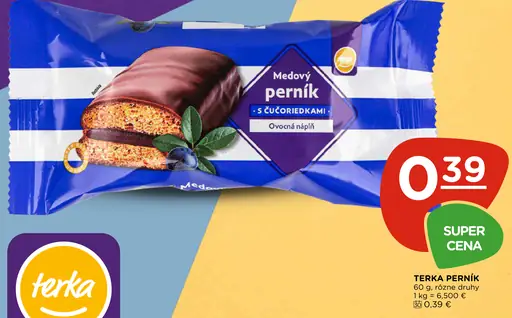 Terka medový perník s čučoriedkami
