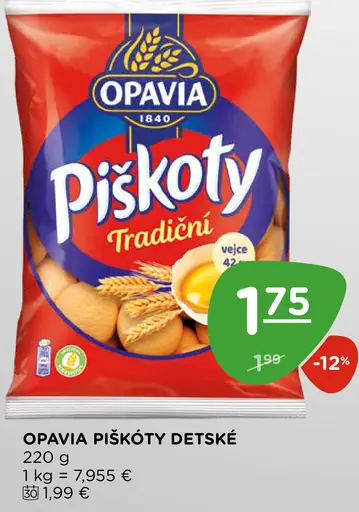 Opavia Piškóty detské