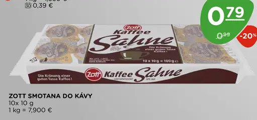 Zott Smotana do kávy