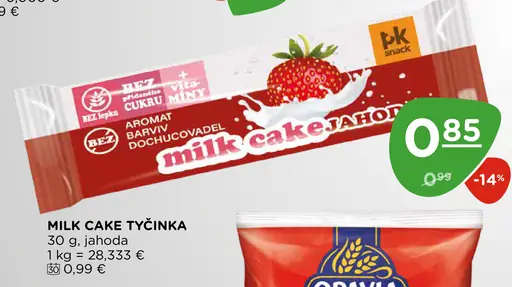 Milk Cake tyčinka