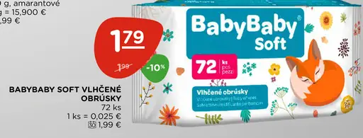 BabyBaby Soft vlhčené obrúsky