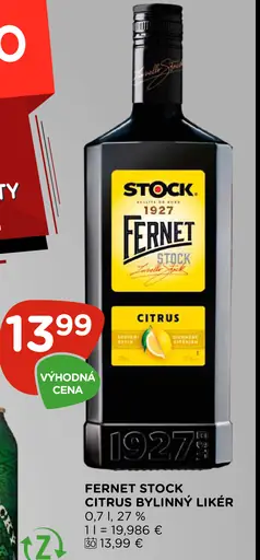 Fernet Stock Citrus Bylinný likér