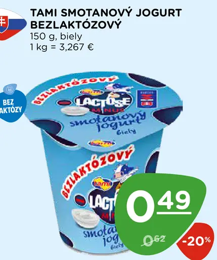 Tami smotanový jogurt biely
