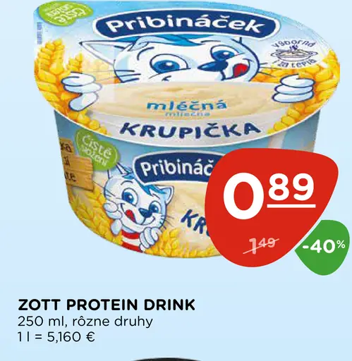 Pribináček Krupička mliečna
